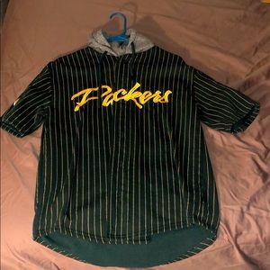 Button up Packer hoodie